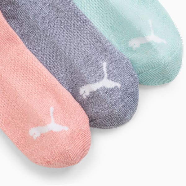 Big Kids Low Cut Socks [3 Pairs], MEDIUM PINK, extralarge